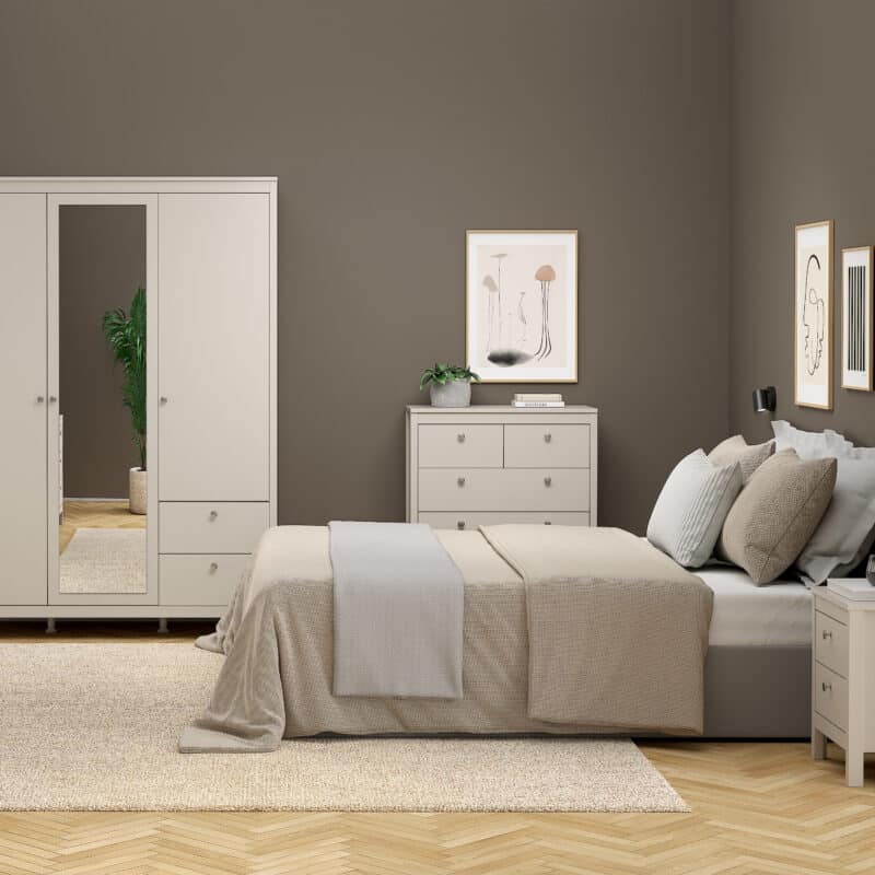 Furniture To Go Madrid 5 Drawer Chest Cashmere The Home and Office Stores