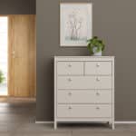 Furniture To Go Madrid 5 Drawer Chest Cashmere The Home and Office Stores