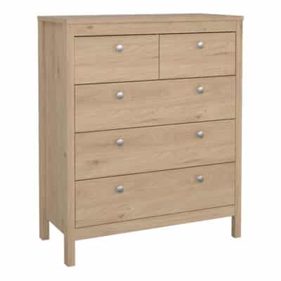 Furniture To Go Madrid 5 drawer chest oak