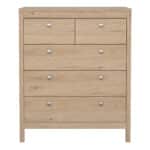 Furniture To Go Madrid 5 Drawer Chest Oak The Home and Office Stores