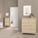 Furniture To Go Madrid 5 Drawer Chest Oak The Home and Office Stores