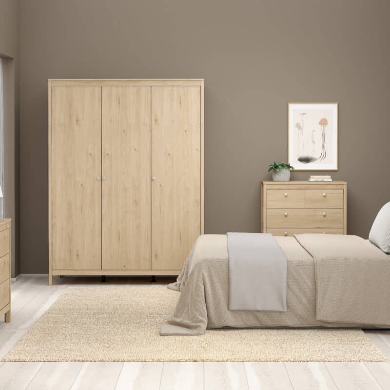 Furniture To Go Madrid 5 Drawer Chest Oak The Home and Office Stores