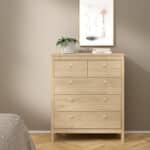 Furniture To Go Madrid 5 Drawer Chest Oak The Home and Office Stores