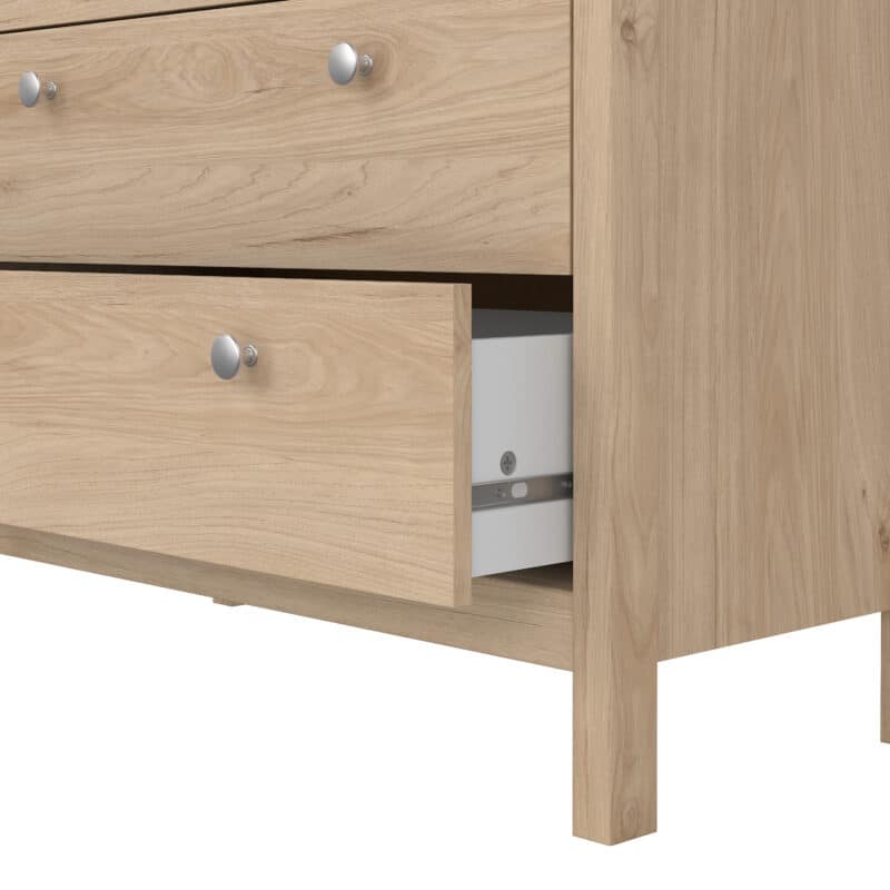 Furniture To Go Madrid 5 Drawer Chest Oak The Home and Office Stores