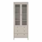 Furniture To Go Madrid Display Cabinet 2 Doors 3 Drawers Cashmere The Home and Office Stores