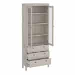 Furniture To Go Madrid Display Cabinet 2 Doors 3 Drawers Cashmere The Home and Office Stores