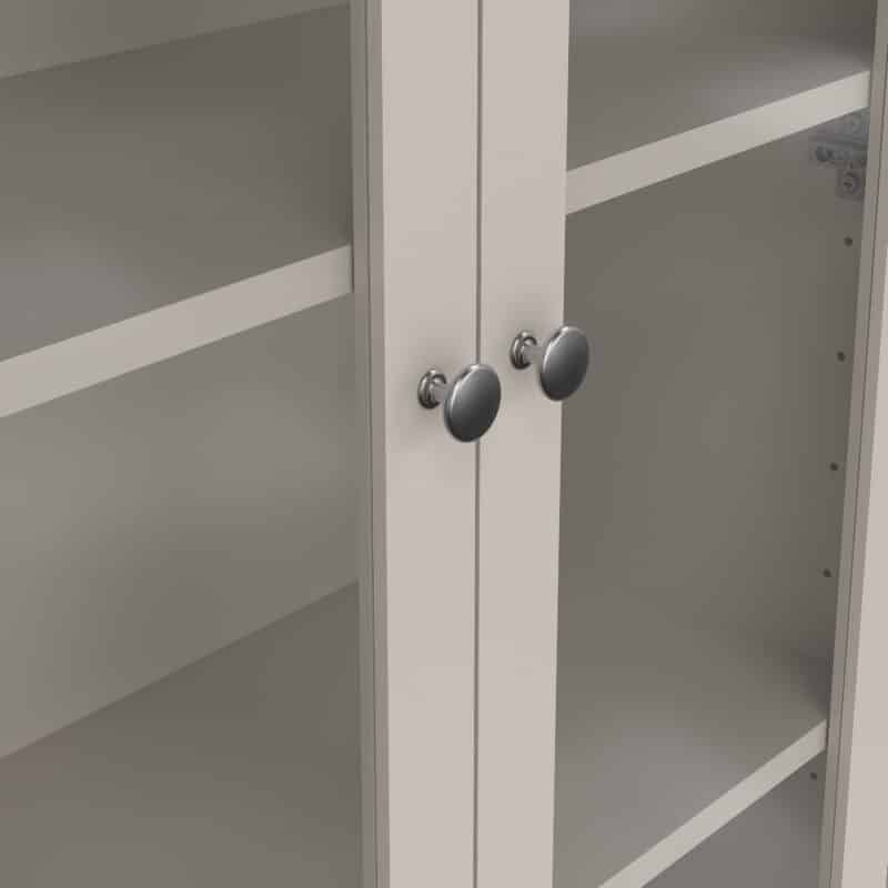 Furniture To Go Madrid Display Cabinet 2 Doors 3 Drawers Cashmere The Home and Office Stores
