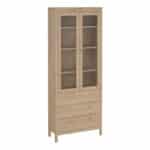 Furniture To Go Madrid display cabinet 2 doors 3 drawers Oak
