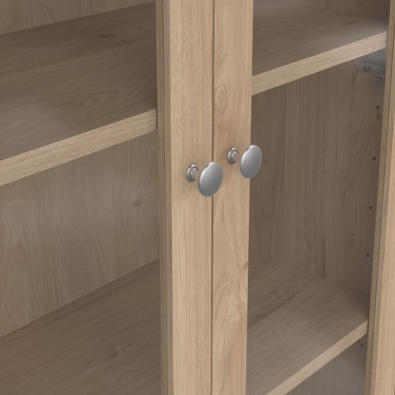 Furniture To Go Madrid Display Cabinet 2 Doors 3 Drawers Oak The Home and Office Stores