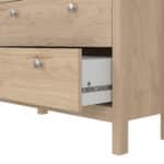 Furniture To Go Madrid Display Cabinet 2 Doors 3 Drawers Oak The Home and Office Stores