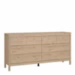 Furniture To Go Madrid double dresser 8 drawers oak