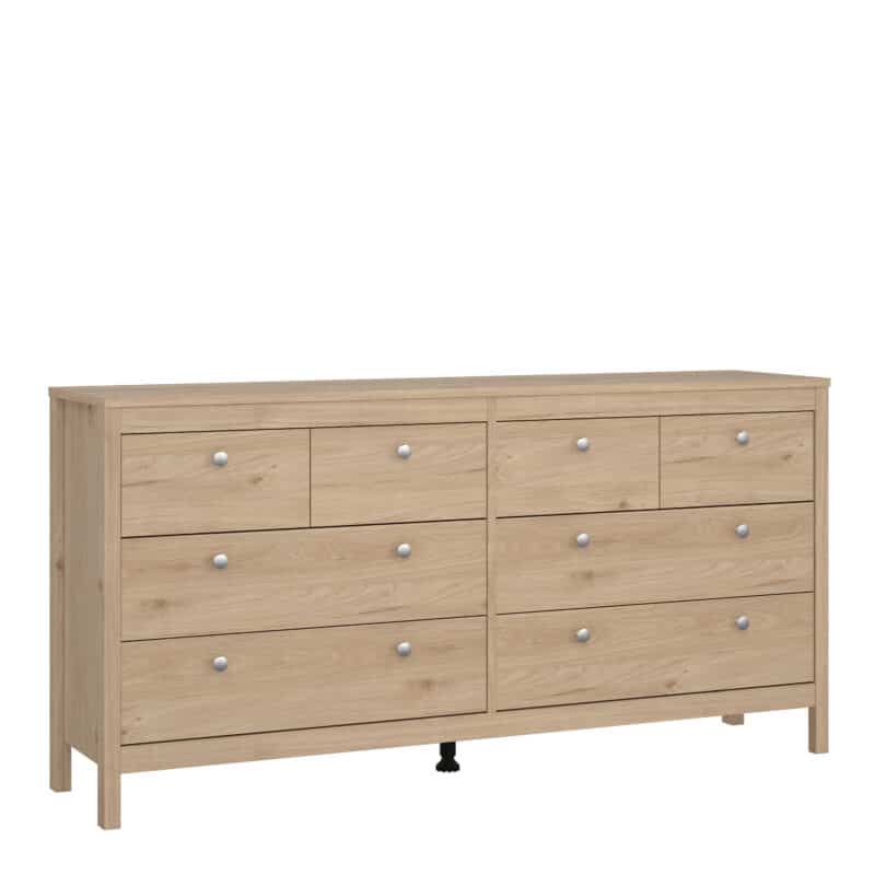 Furniture To Go Madrid double dresser 8 drawers oak