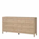 Furniture To Go Madrid Double Dresser 8 Drawers Oak The Home and Office Stores