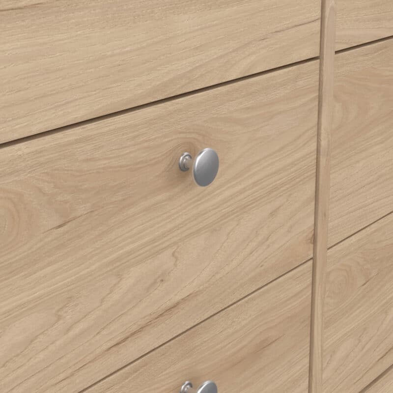 Furniture To Go Madrid Double Dresser 8 Drawers Oak The Home and Office Stores