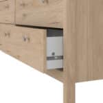 Furniture To Go Madrid Double Dresser 8 Drawers Oak The Home and Office Stores