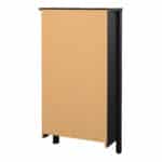 Furniture To Go Madrid Shoe Cabinet 2 Flip Down Doors Matt Black The Home and Office Stores