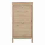 Furniture To Go Madrid Shoe Cabinet 2 Flip Down Doors Oak The Home and Office Stores