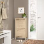 Furniture To Go Madrid Shoe Cabinet 2 Flip Down Doors Oak The Home and Office Stores