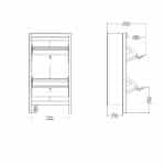Furniture To Go Madrid Shoe Cabinet 2 Flip Down Doors Oak The Home and Office Stores