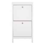 Furniture To Go Madrid Shoe Cabinet 2 Flip Down Doors White The Home and Office Stores