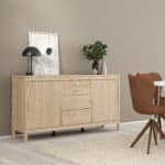 Furniture To Go Madrid Sideboard 2 Doors 3 Drawers Oak The Home and Office Stores