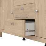 Furniture To Go Madrid Sideboard 2 Doors 3 Drawers Oak The Home and Office Stores