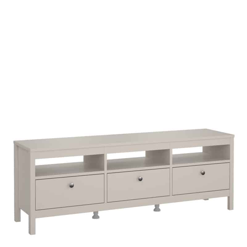Furniture To Go Madrid tv unit 3 drawers cashmere
