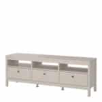 Furniture To Go Madrid TV Unit 3 Drawers Cashmere The Home and Office Stores