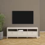 Furniture To Go Madrid TV Unit 3 Drawers Cashmere The Home and Office Stores