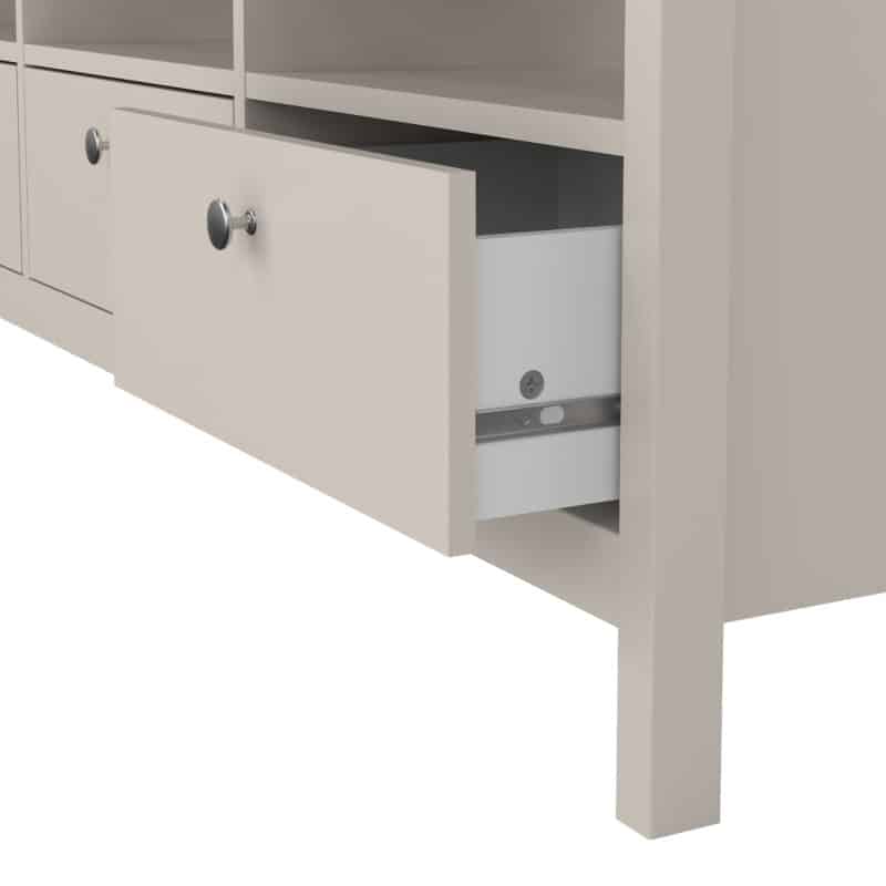 Furniture To Go Madrid TV Unit 3 Drawers Cashmere The Home and Office Stores