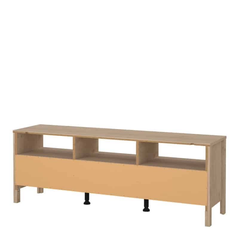 Furniture To Go Madrid TV Unit 3 Drawers Oak The Home and Office Stores