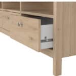 Furniture To Go Madrid TV Unit 3 Drawers Oak The Home and Office Stores