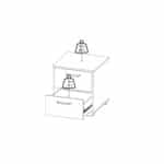 Furniture To Go Sofia Jackson Hickory 2 Drawer Nightstand The Home and Office Stores