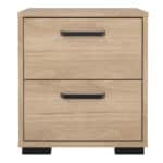 Furniture To Go Sofia Jackson Hickory 2 Drawer Nightstand The Home and Office Stores