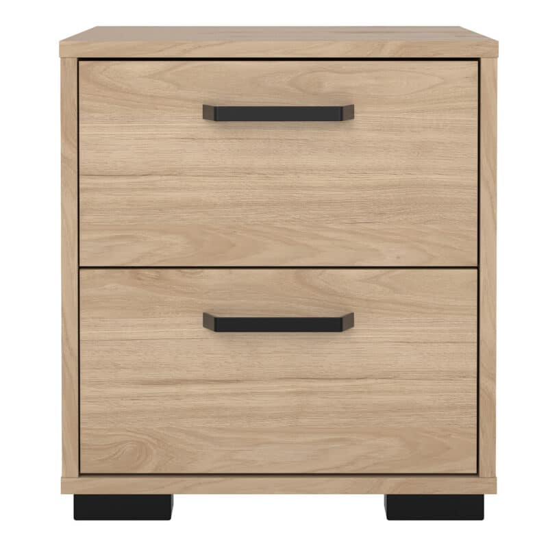 Furniture To Go Sofia Jackson Hickory 2 Drawer Nightstand The Home and Office Stores