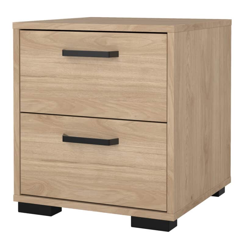 Furniture To Go Sofia Jackson Hickory 2 Drawer Nightstand The Home and Office Stores