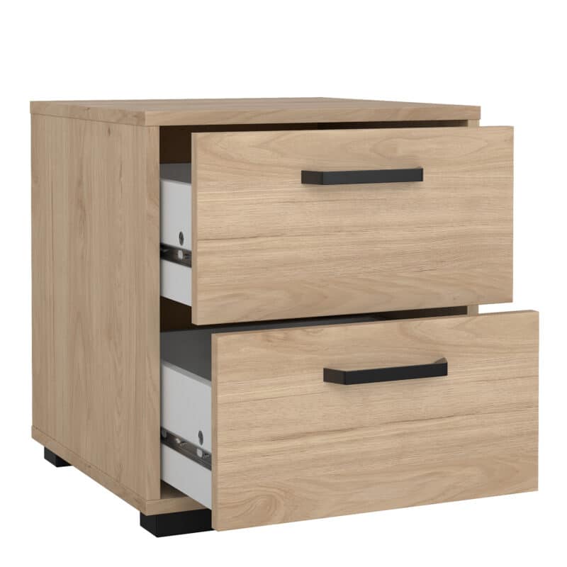 Furniture To Go Sofia Jackson Hickory 2 Drawer Nightstand The Home and Office Stores