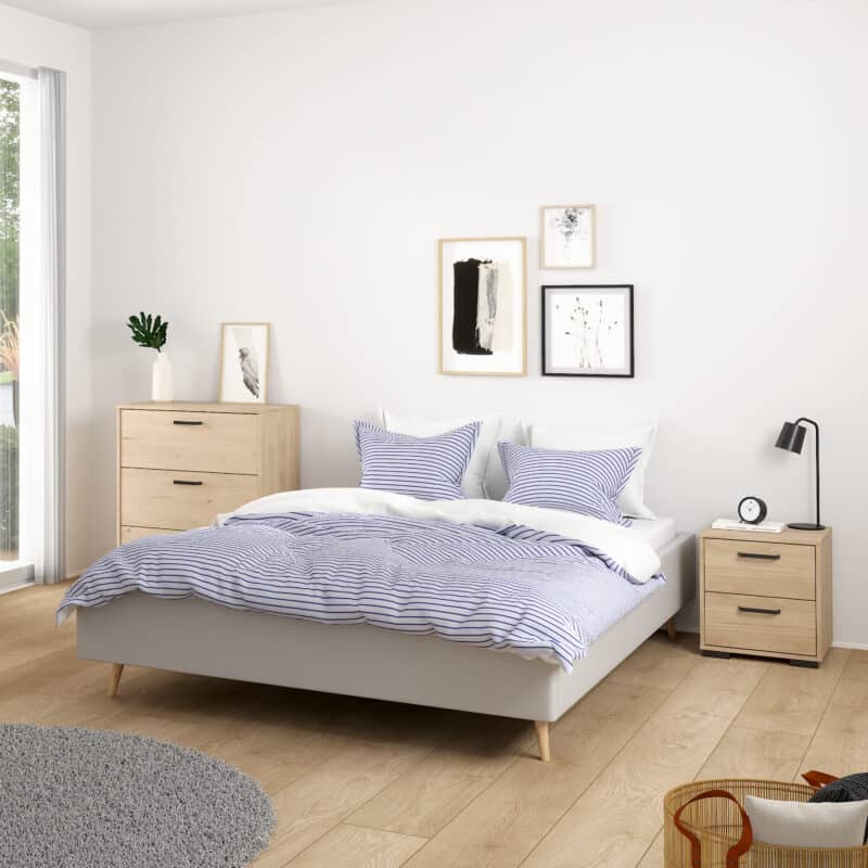 Furniture To Go Sofia Jackson Hickory 2 Drawer Nightstand The Home and Office Stores