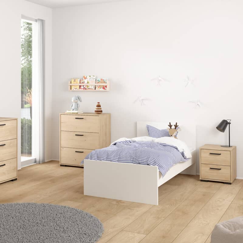 Furniture To Go Sofia Jackson Hickory 2 Drawer Nightstand The Home and Office Stores
