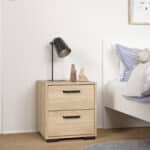 Furniture To Go Sofia Jackson Hickory 2 Drawer Nightstand The Home and Office Stores