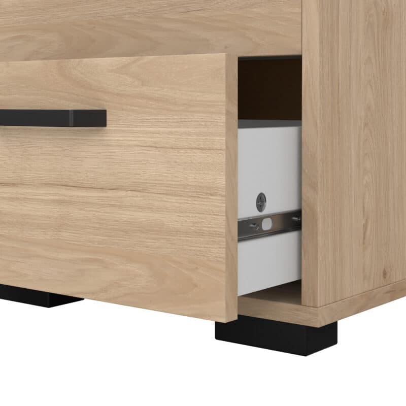 Furniture To Go Sofia Jackson Hickory 2 Drawer Nightstand The Home and Office Stores