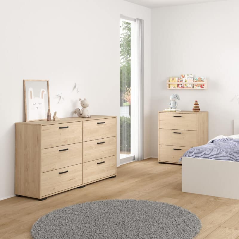 Furniture To Go Sofia Jackson Hickory 6 Drawer Chest The Home and Office Stores