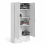 Furniture To Go Space 2 Door 1 Drawer Wardrobe White The Home and Office Stores