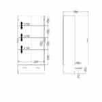 Furniture To Go Space 2 Door 1 Drawer Wardrobe White The Home and Office Stores