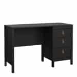 Furniture To Go Barcelona 3 drawer desk matt black