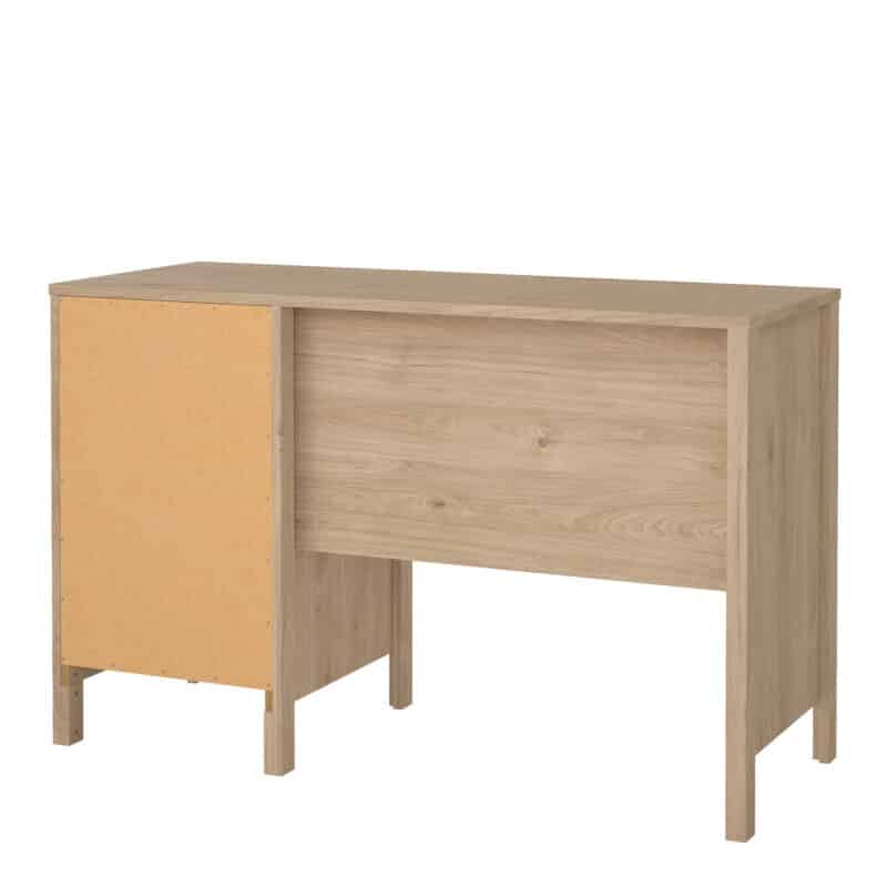 Furniture To Go Barcelona 3 Drawer Desk Oak The Home and Office Stores