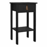 Furniture To Go Barcelona 1 drawer bedside table matt black