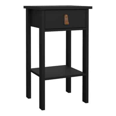Furniture To Go Barcelona 1 drawer bedside table matt black