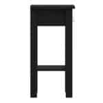 Furniture To Go Barcelona 1 Drawer Bedside Table Matt Black The Home and Office Stores