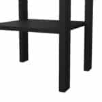 Furniture To Go Barcelona 1 Drawer Bedside Table Matt Black The Home and Office Stores